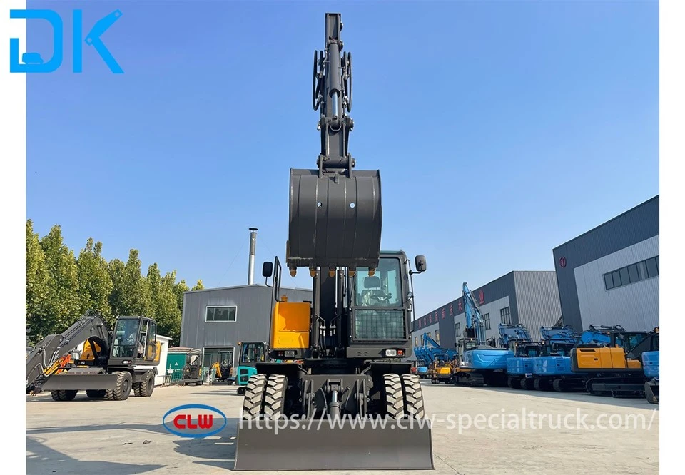 CL9120 Automatic Tire Excavator rear side