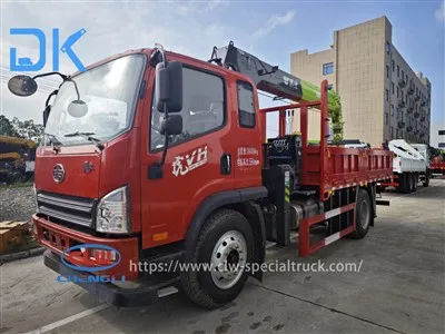 Faw Tiger VH 7-tones grua de 5 seccions de pluma muntada en camió